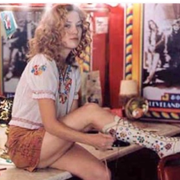 Vintage Hungarian Hand Embroidered Top | Penny Lane 1930’s boho flower child XS - Picture 4 of 16